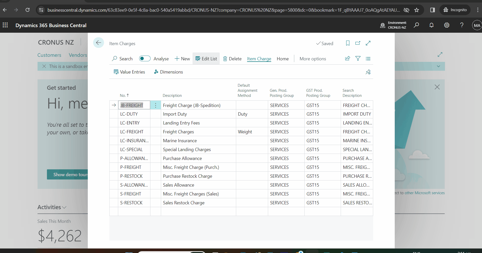 Advanced Landed Cost Setup | 365 Extensions
