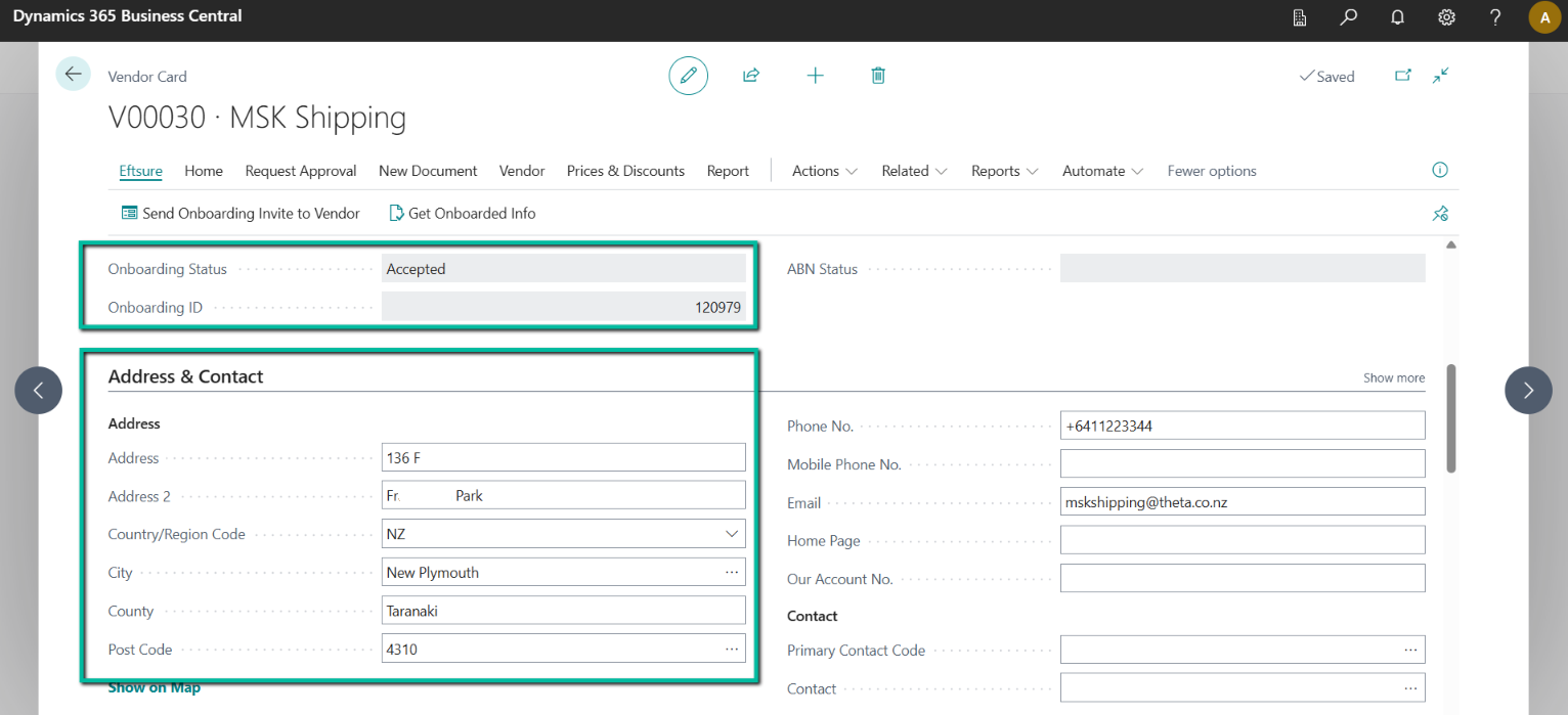 Supplier Onboarding