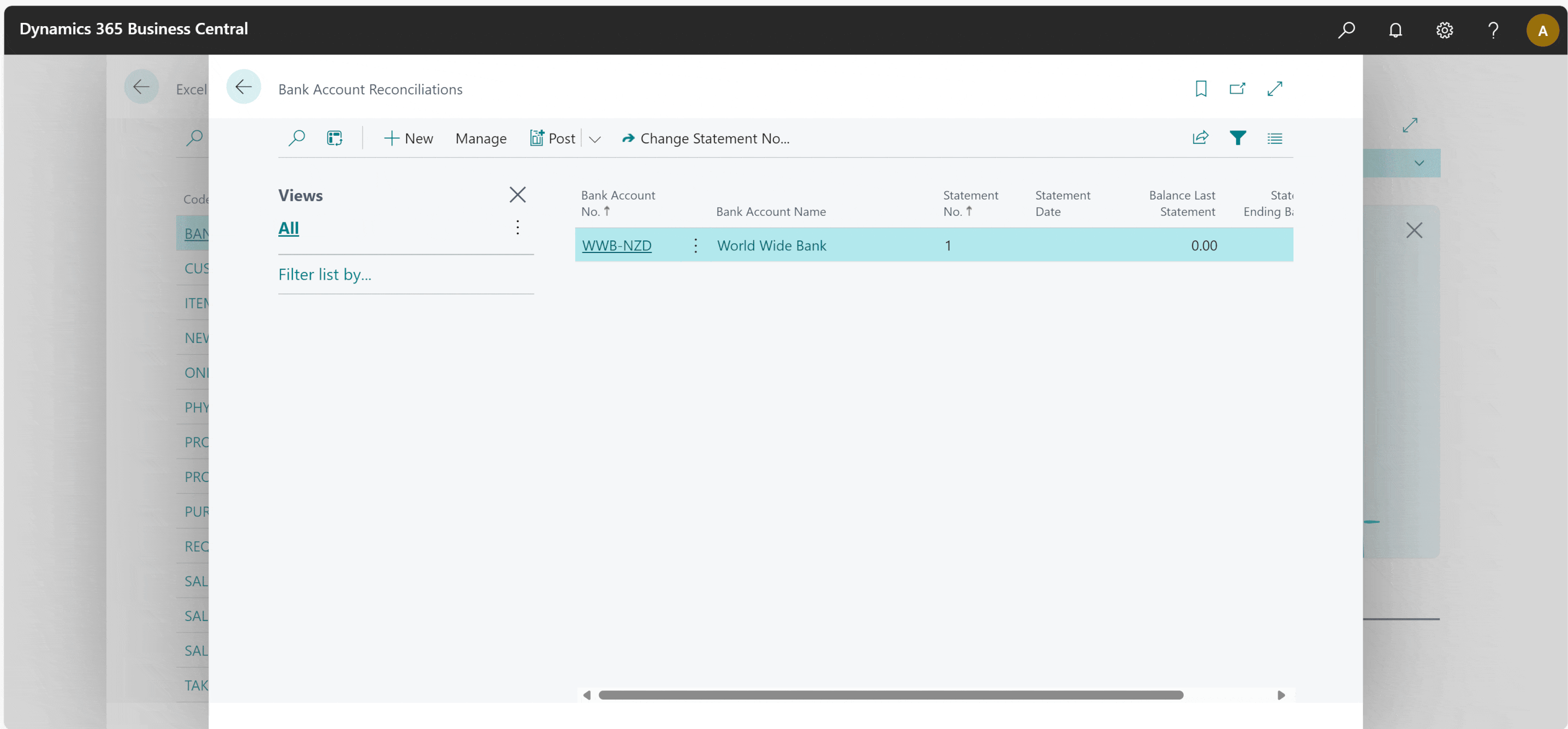 Bank Statement Import