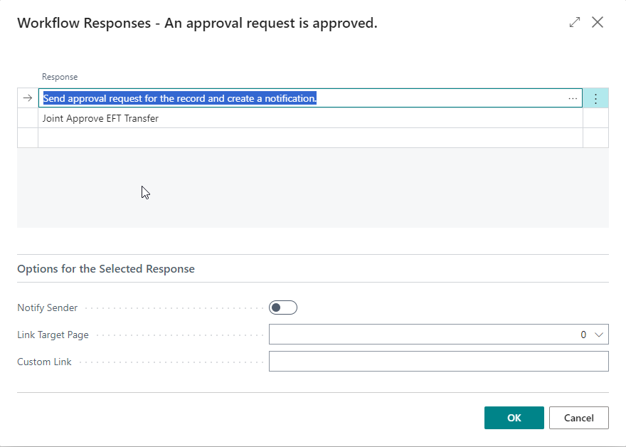 An approval request is approved