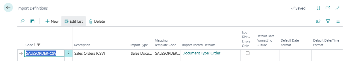 Import Definition