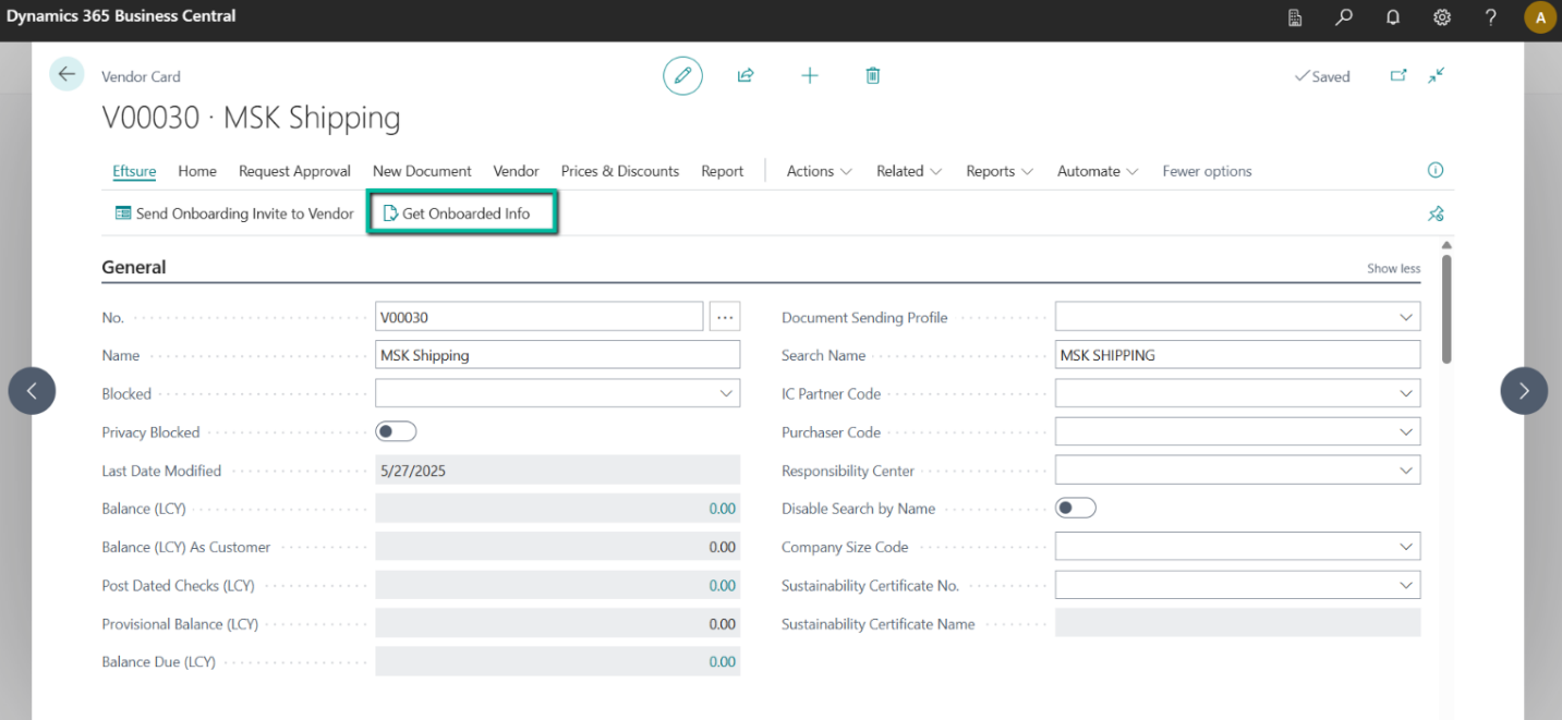 Supplier Onboarding