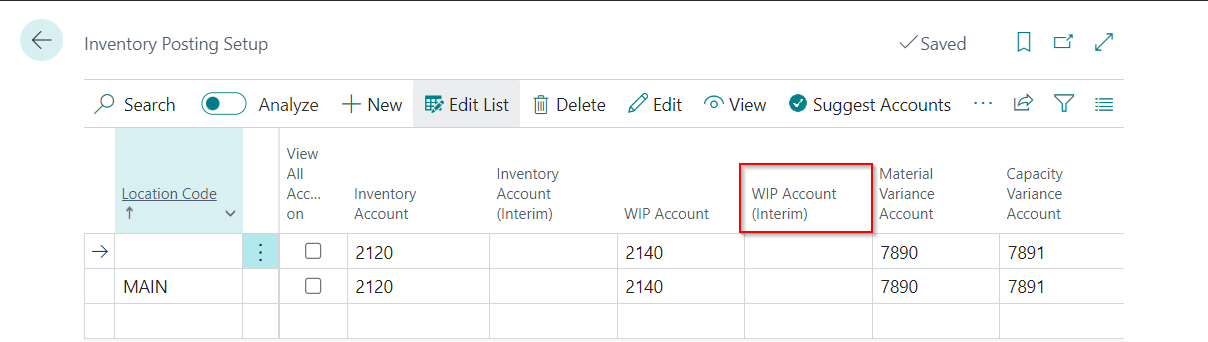 InventoryPostingSetup