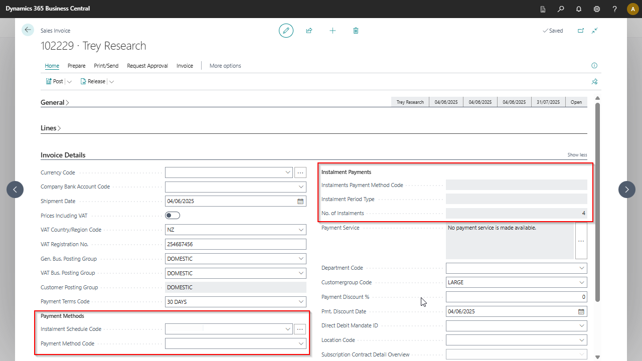 Payment Methods Section