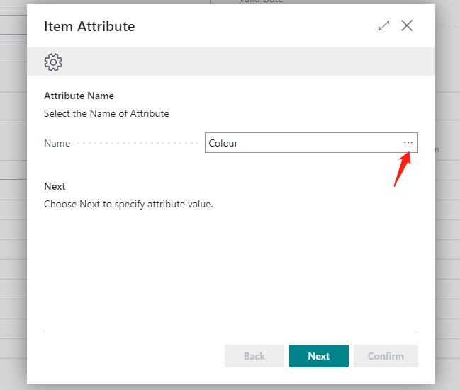 Promotion Item Attribute Name