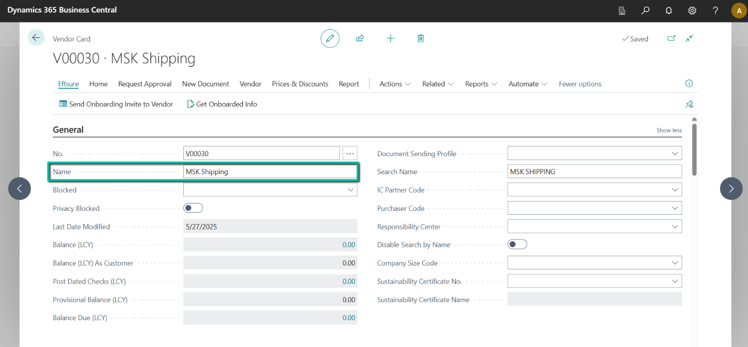 Supplier Onboarding