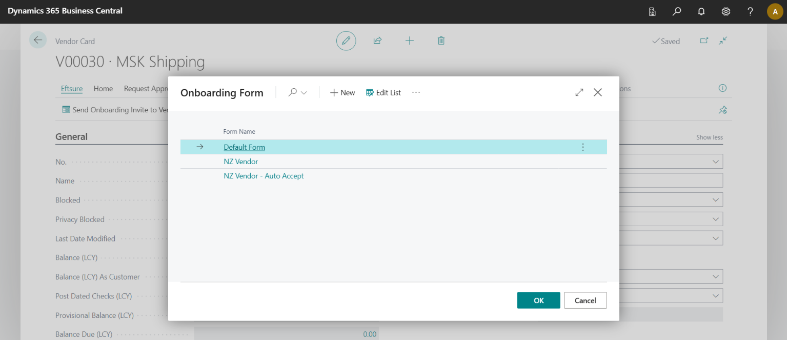 Supplier Onboarding