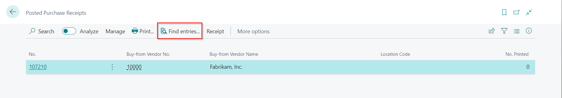 PostedPurchaseReceipts
