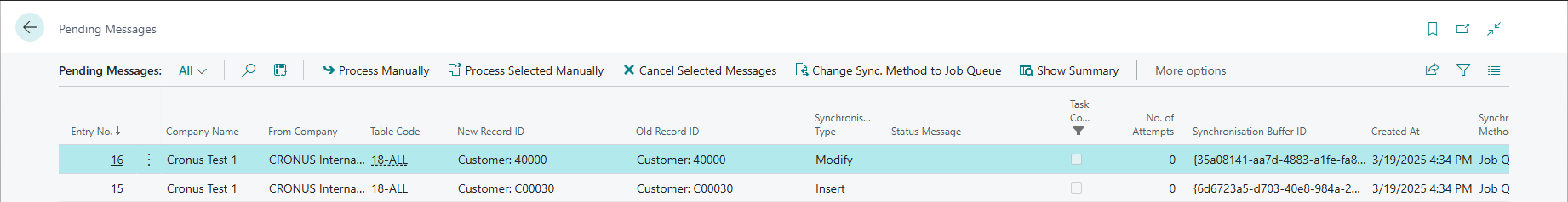 PendingMessages