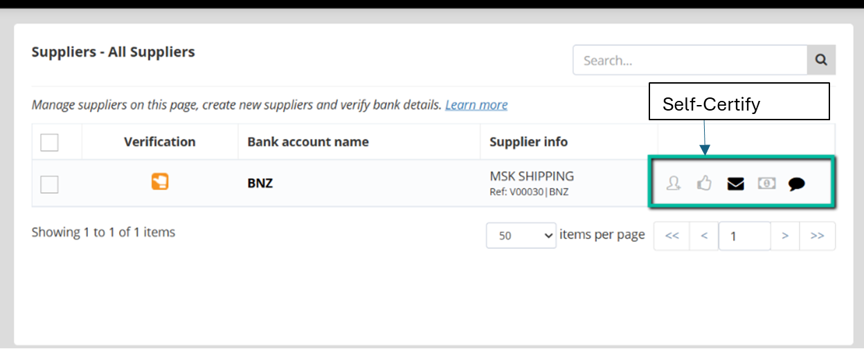 Supplier Onboarding