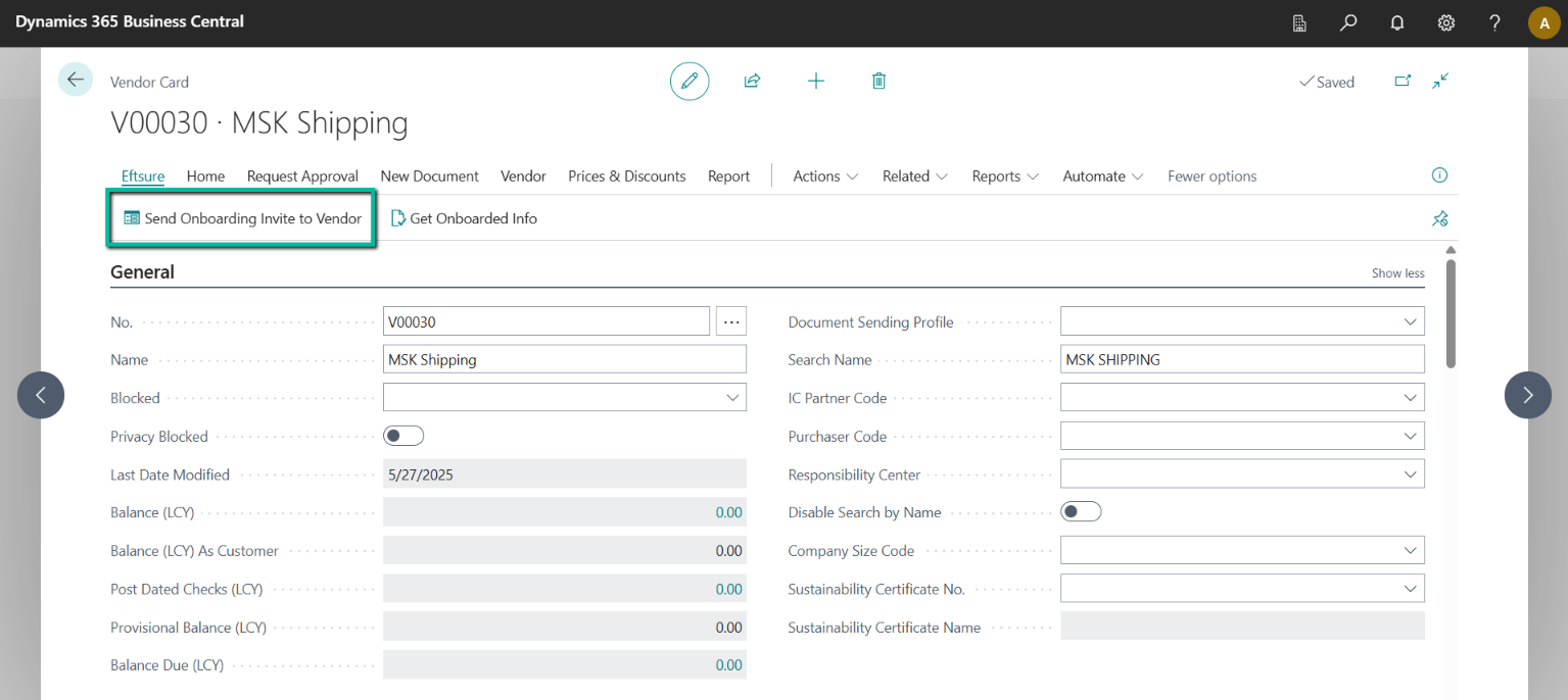 Supplier Onboarding