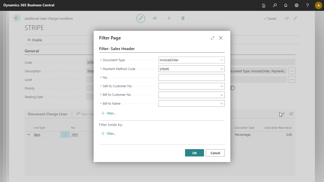 Stripe Payment Fee - Filters