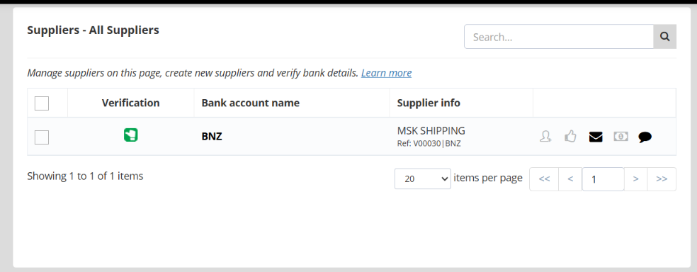 Supplier Onboarding