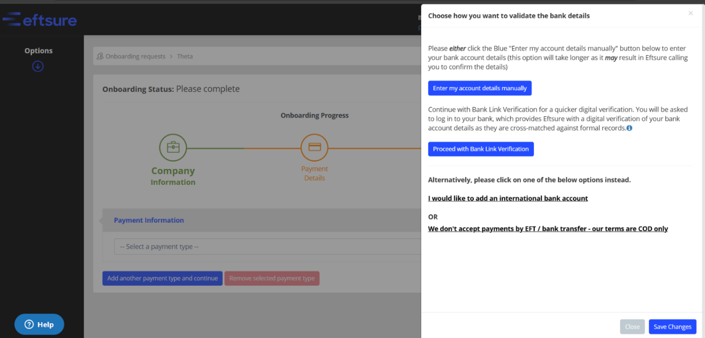 Supplier Onboarding