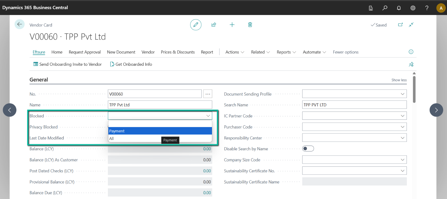 Supplier Onboarding
